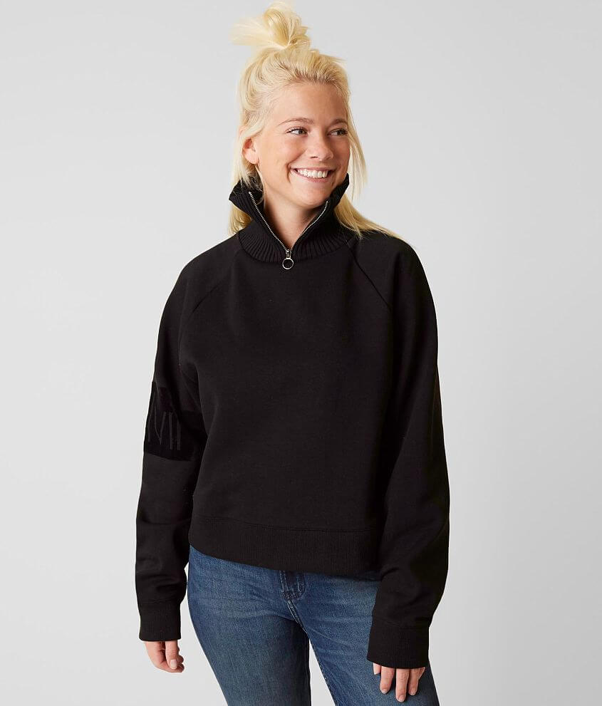 Calvin Klein Funnel Neck Sweatshirt - Women's Sweatshirts in Black | Buckle