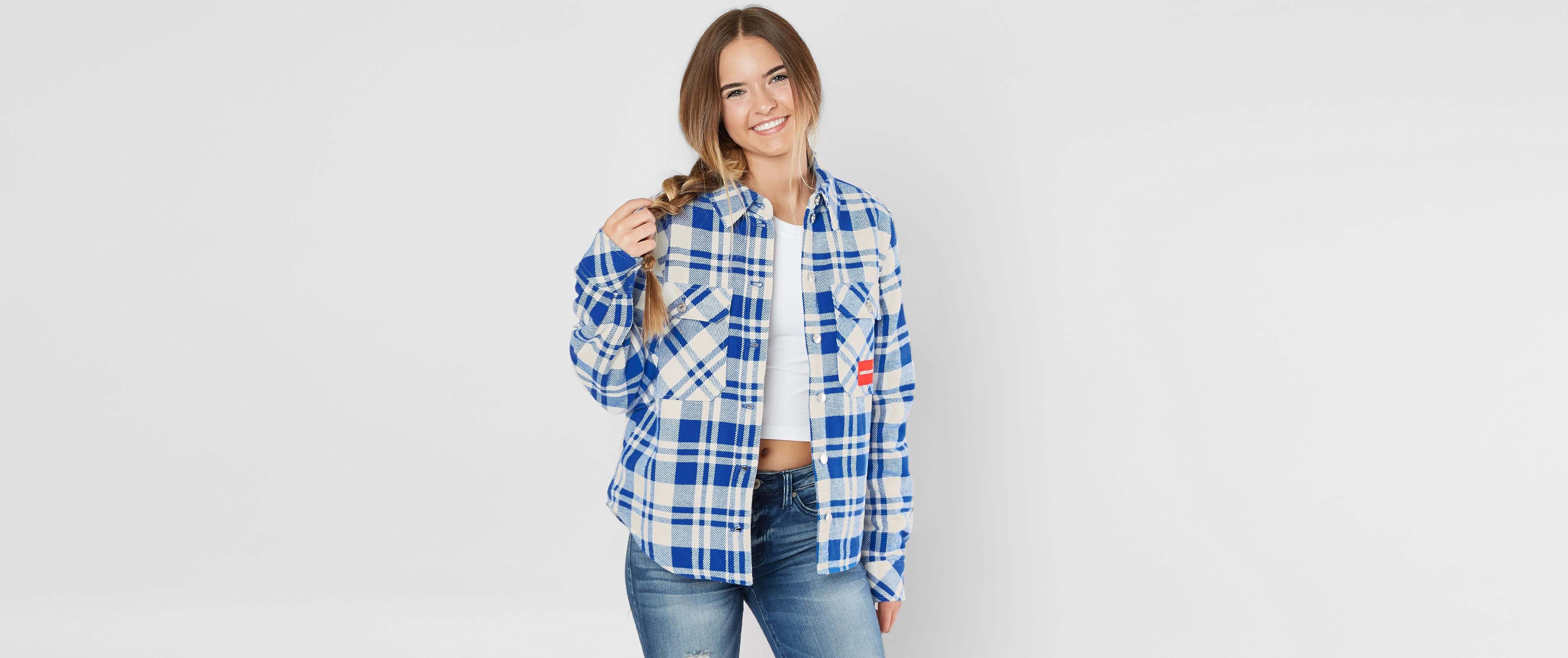 calvin klein plaid jacket