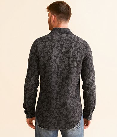 Canyon of Heroes Skulls Denim Stretch Shirt back view