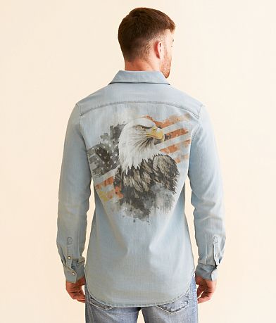 Canyon of Heroes Patriot Denim Stretch Shirt BACK