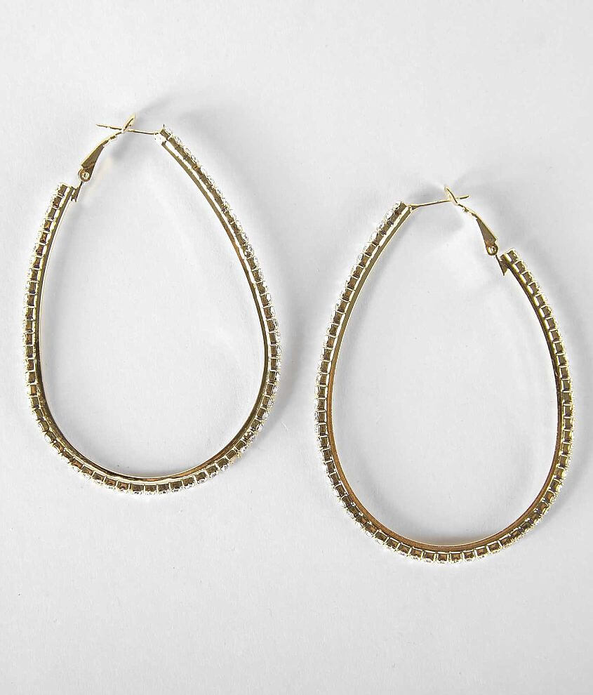Daytrip Large Oval Glitz Earring front view