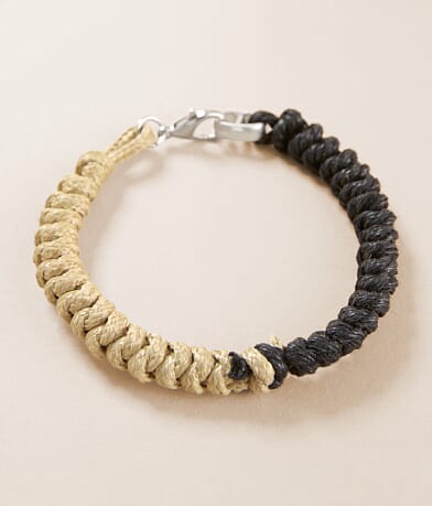 BKE Two Tone Braided Bracelet front view