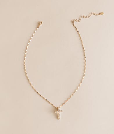 Glitz Cross Necklace