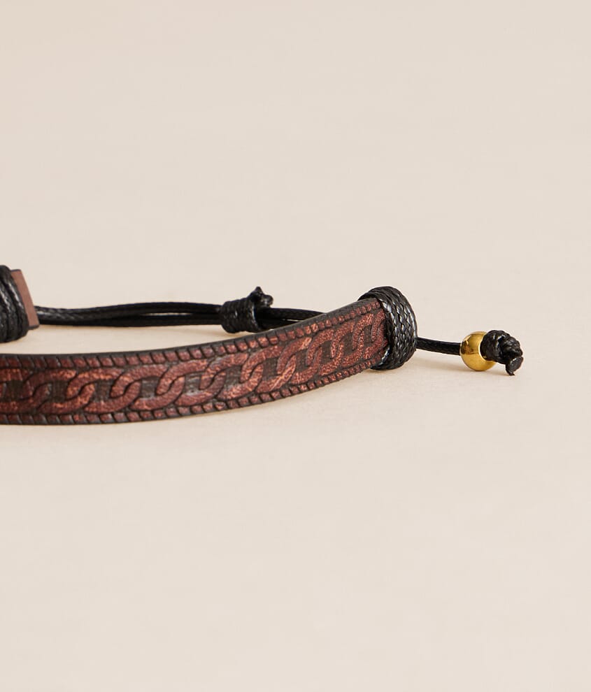 Embossed Leather Bracelet