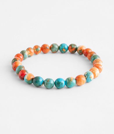 BKE Marble Beaded Bracelet front view