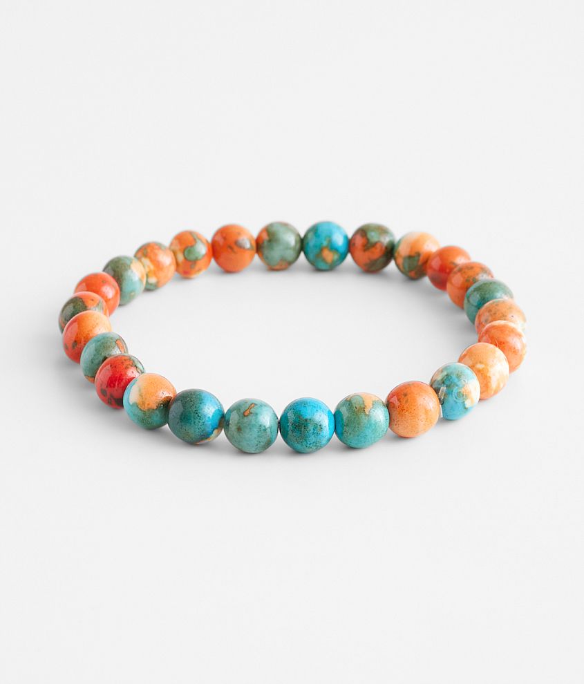 BKE Marble Beaded Bracelet front view