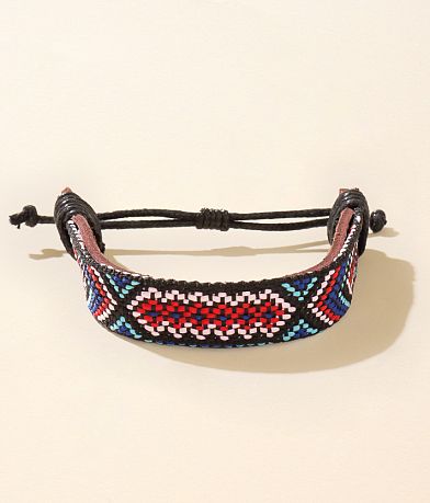 BKE Woven Cuff Bracelet front view