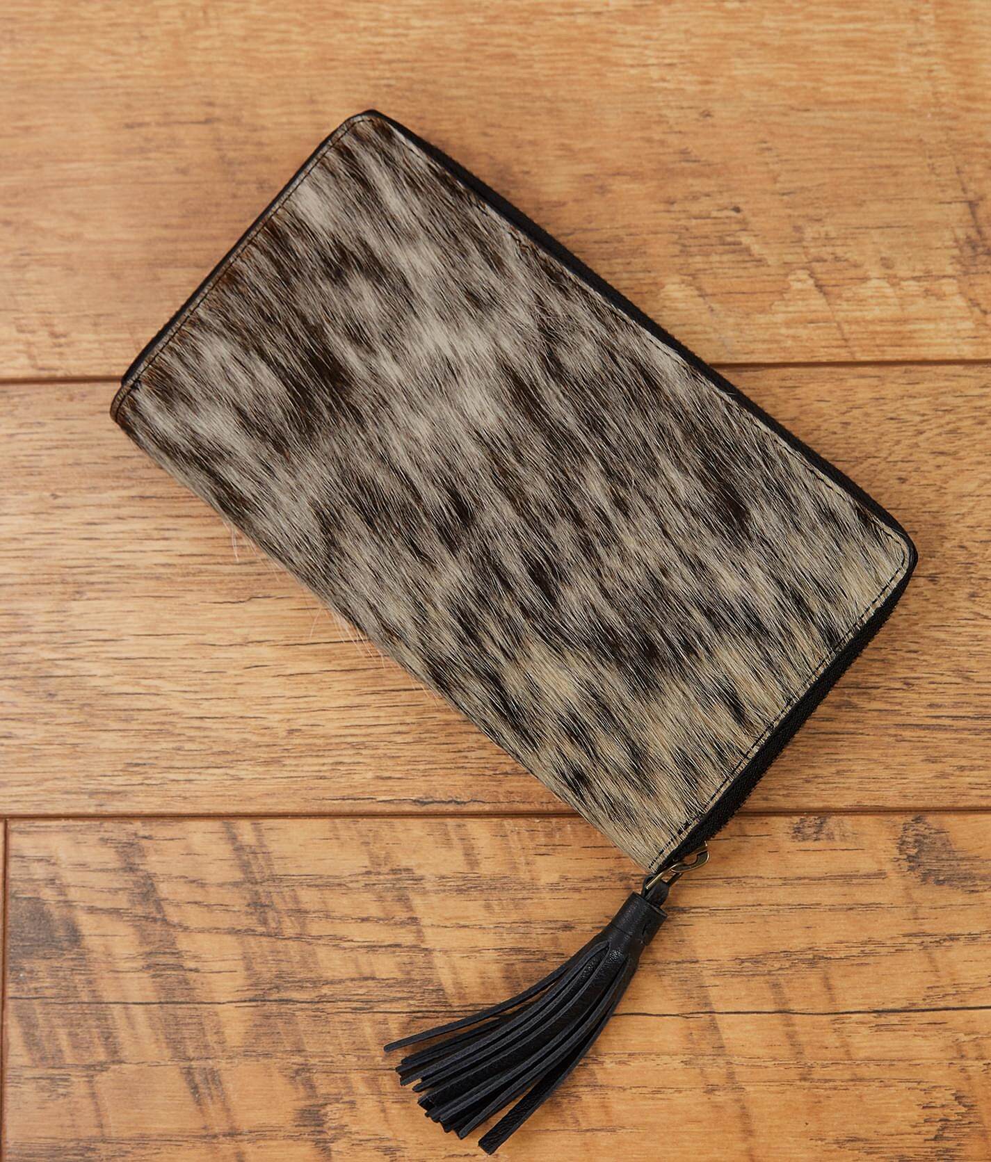 cow skin purse