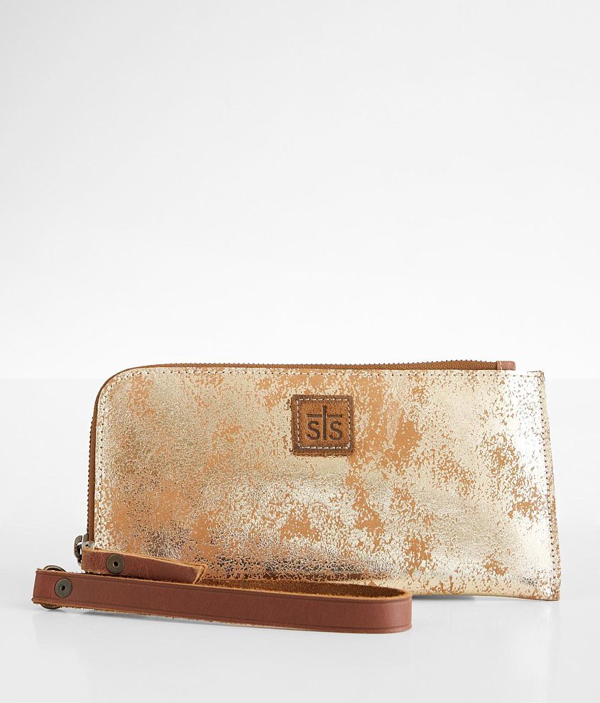 STS Flaxen Roam Leather Wristlet Wallet front view