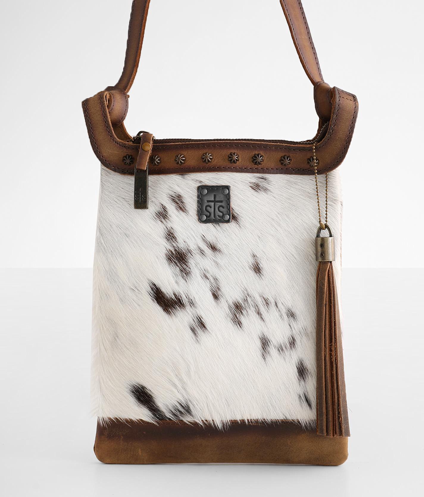 cowhide crossbody bag