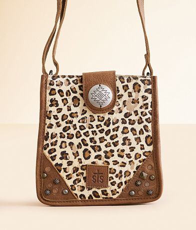 STS Lola Great Plains Crossbody Studded Leather Purse front view