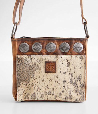 STS Serengeti Olivia Leather Crossbody Purse front view