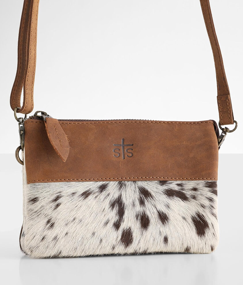 crossbody cow print purse