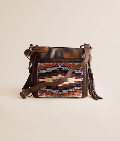 STS Olivia Crossbody Fringe Leather Purse front view