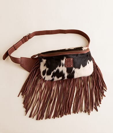 STS Hildy Fringe Leather Belt Bag front view