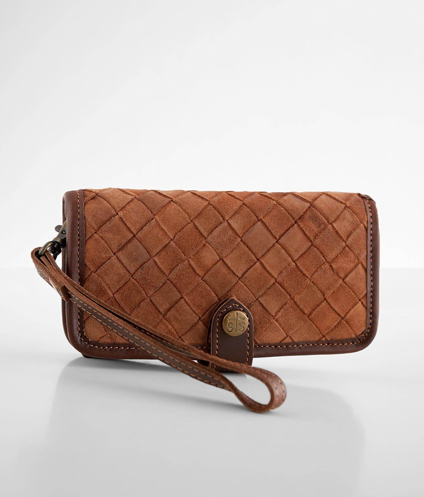 basket weave leather bag