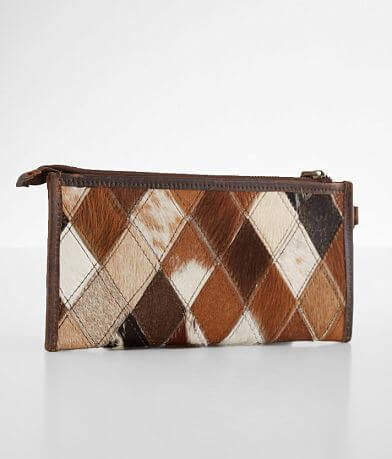 STS Diamond Cowhide Leather Clutch misc detail 1 view