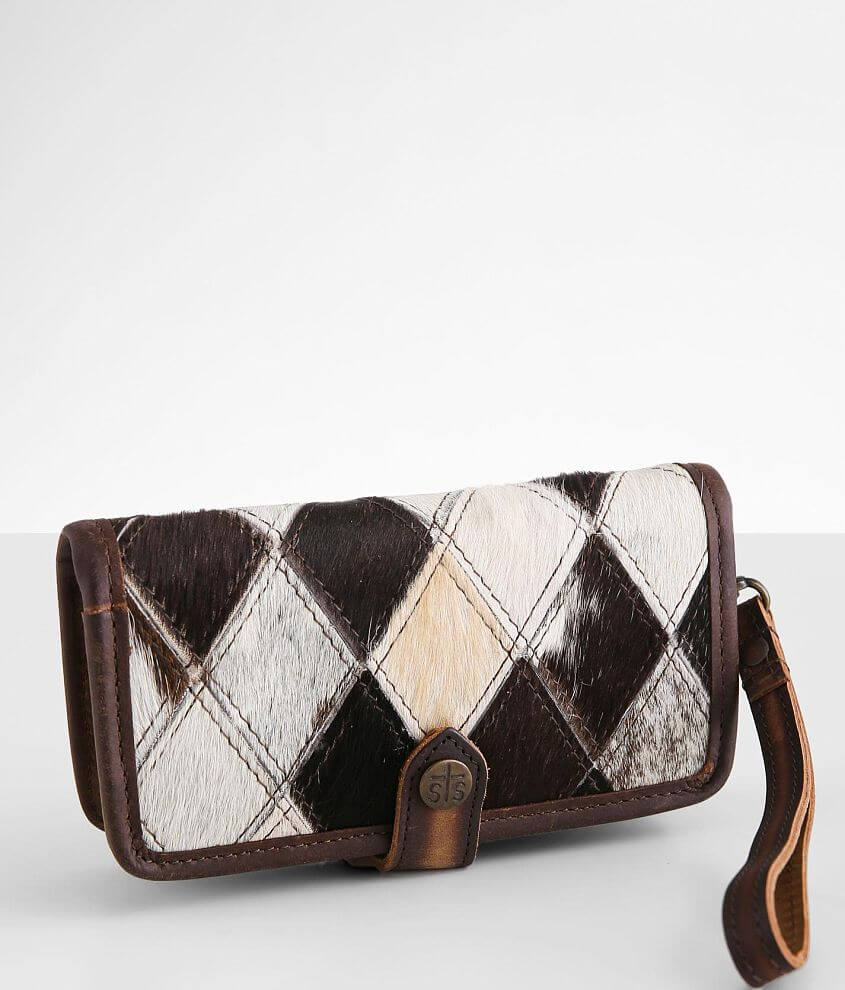 STS Diamond Cowhide Leather Wallet - Women's Bags in Cowhide