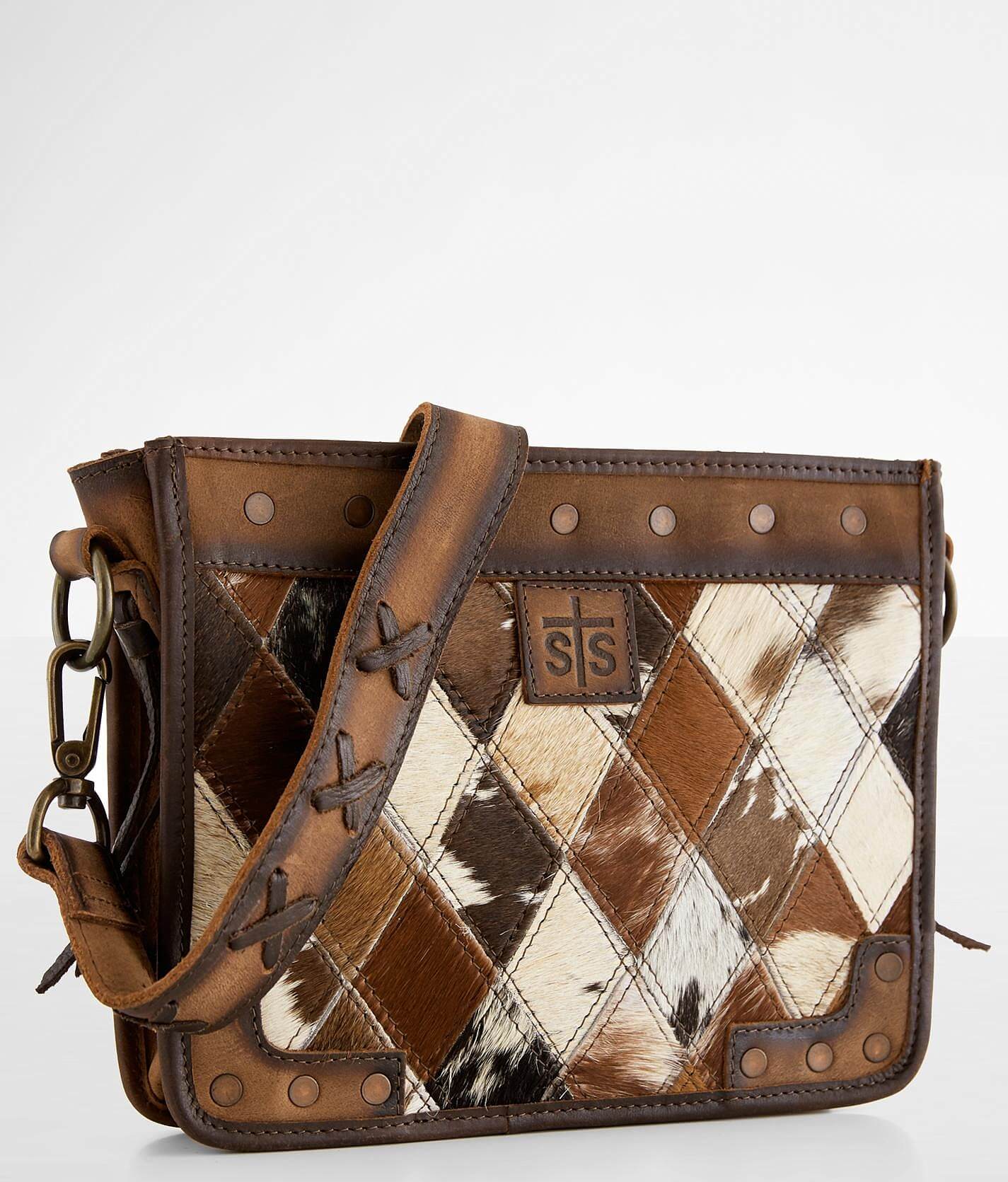 STS Diamond Cowhide Leather Crossbody Purse - Women's Bags & Wallets In ...