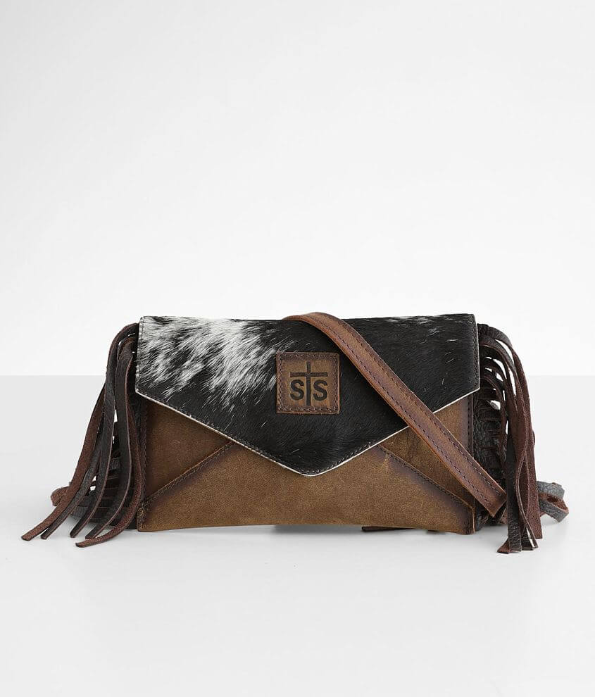 STS Envelope Crossbody Leather Purse Women's Bags in Cowhide Buckle