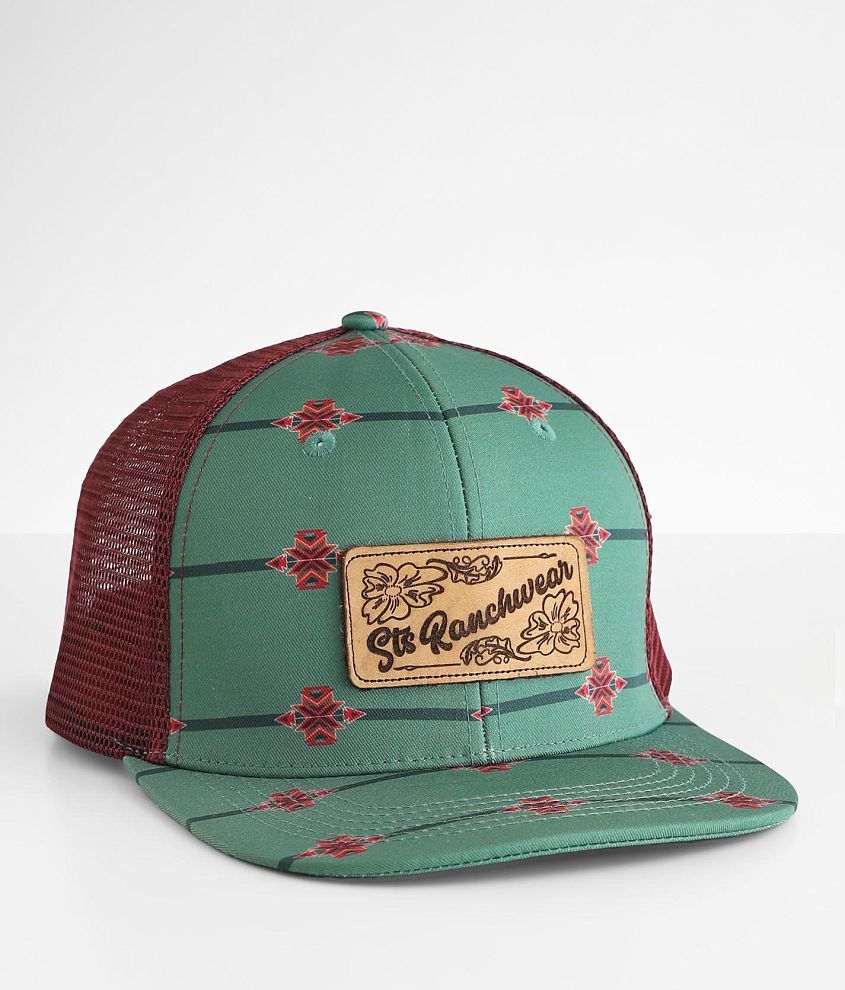 STS Printed Baseball Hat front view