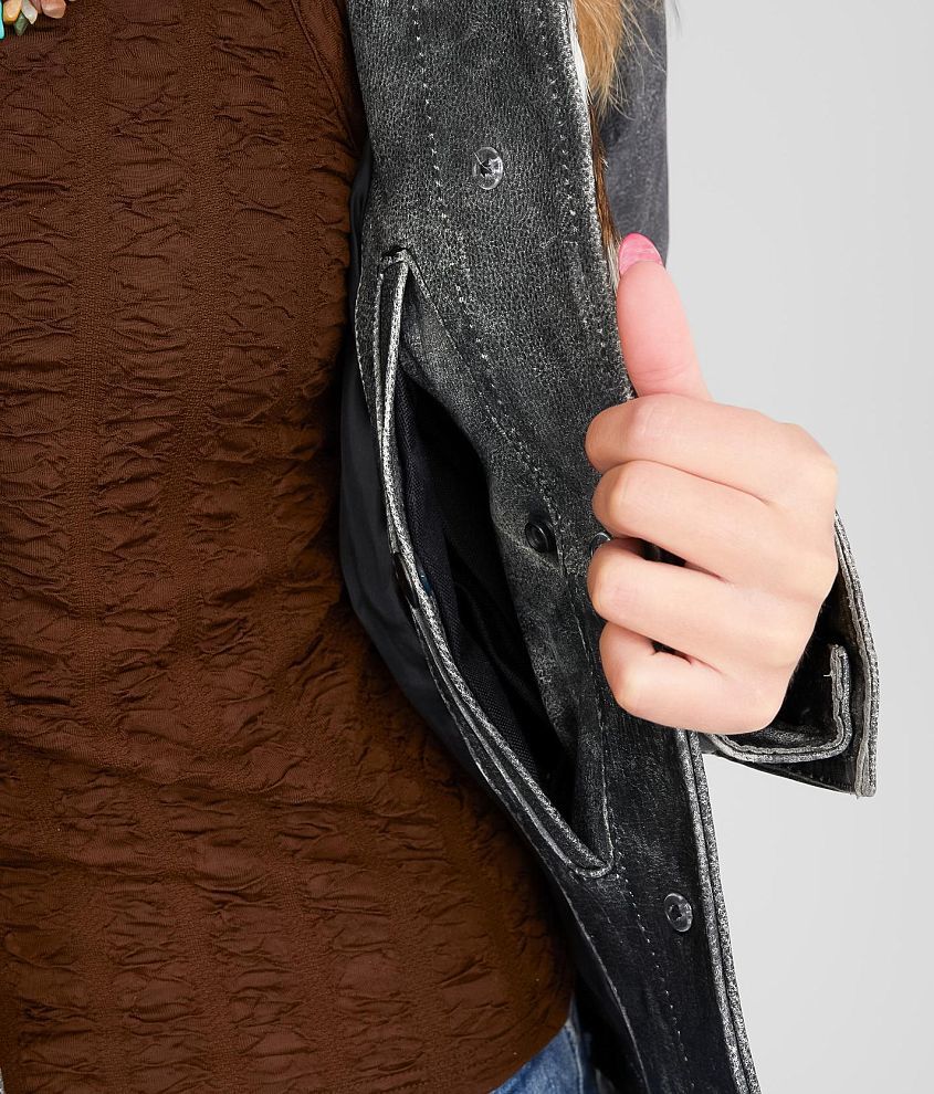 Cowhide Leather Fringe Jacket