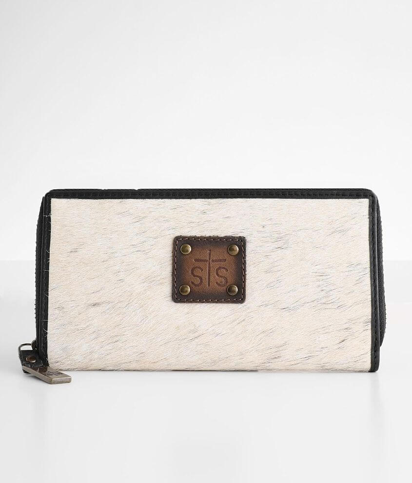 STS Diamond Cowhide Leather Wallet - Women's Bags in Cowhide