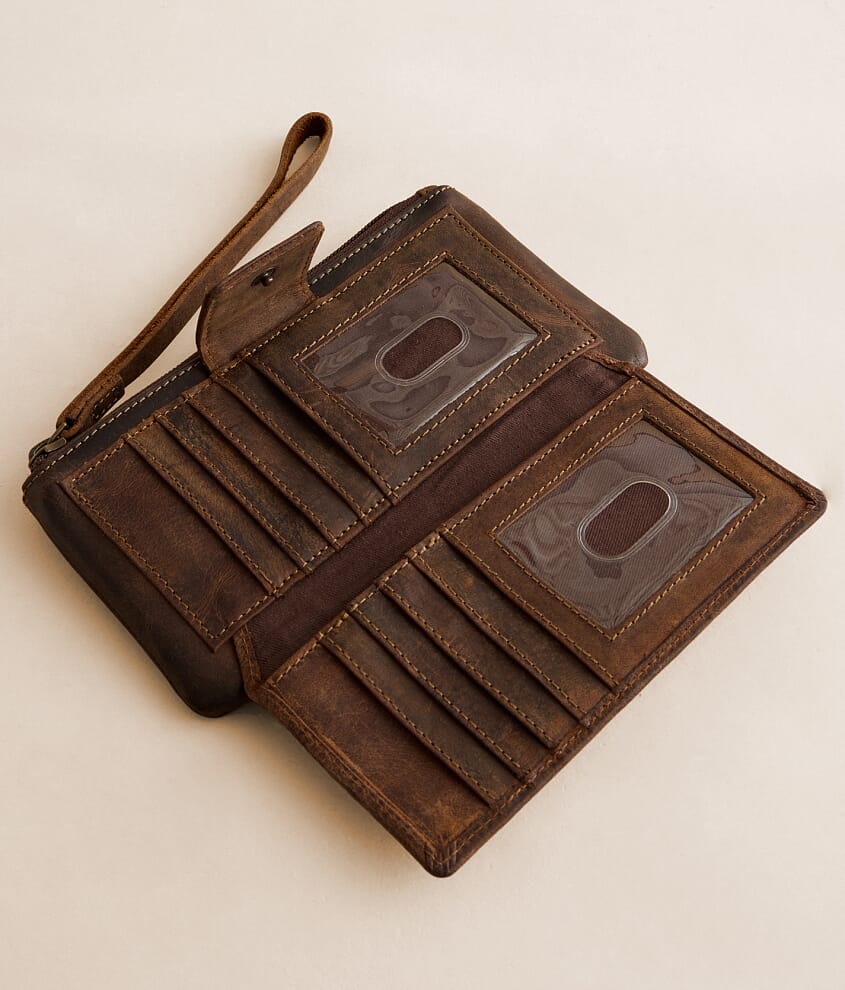 Haley Leather Wristlet Wallet