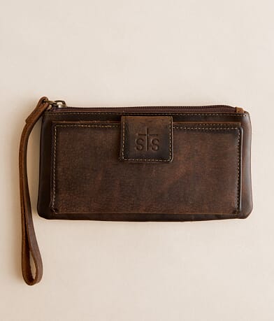 STS Haley Leather Wristlet Wallet front view