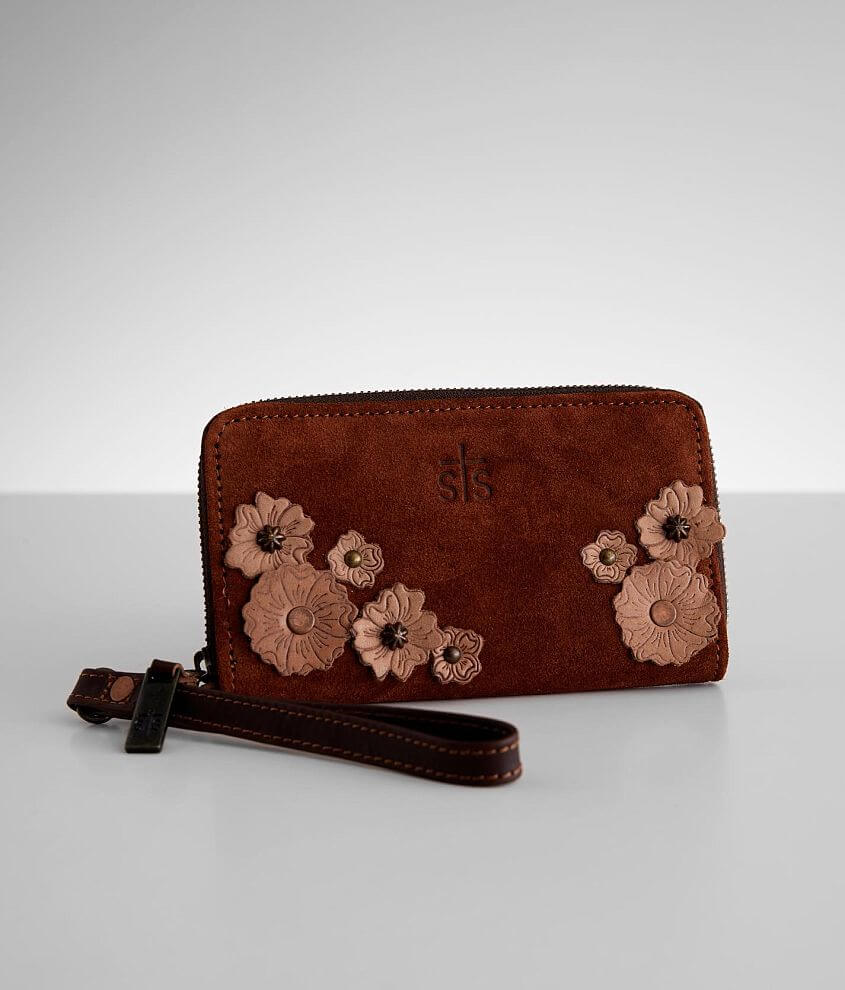Image of STS Sheridan Flower Leather Wristlet Wallet