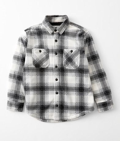 Departwest Boys - Plaid Fleece Shacket front view