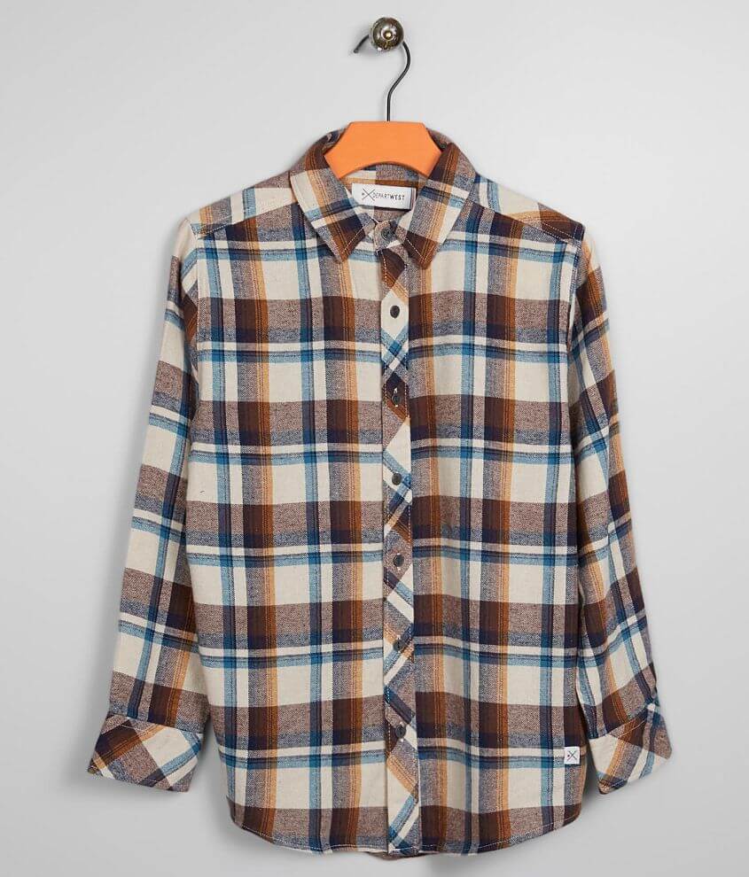 Boys - Departwest Marco Flannel Shirt front view