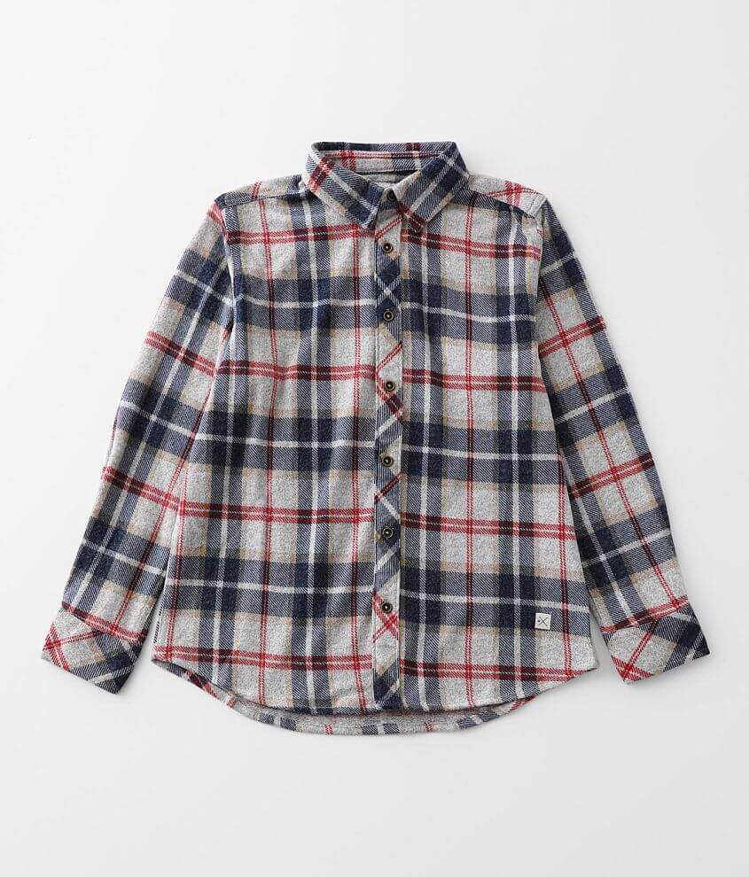 Boys - Departwest Flannel Knit Shirt front view