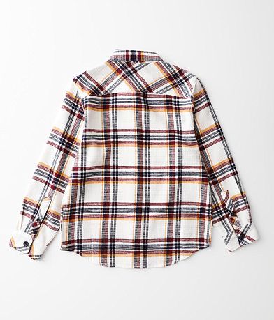 Departwest Boys - Waffle Plaid Shirt BACK