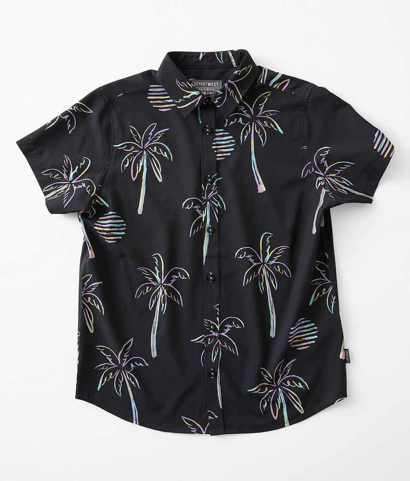 Boys - Departwest Tropical Performance Stretch Shirt front view