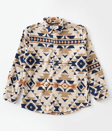 Departwest Boys - Southwestern Polar Fleece Shirt front view
