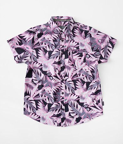 Departwest Boys - Tropical Performance Stretch Shirt front view