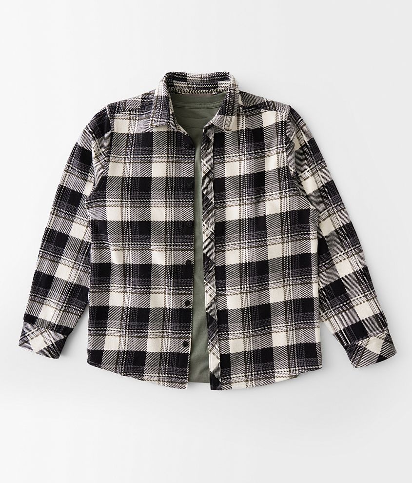 Boys - Departwest Flannel Shirt front view