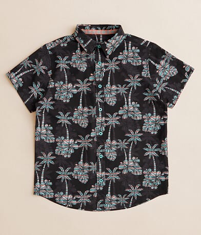 Departwest Boys - Tropical Performance Stretch Shirt front view