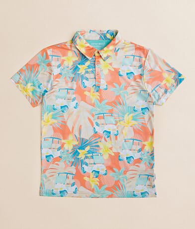 Departwest Boys - Golf Cart Performance Polo front view
