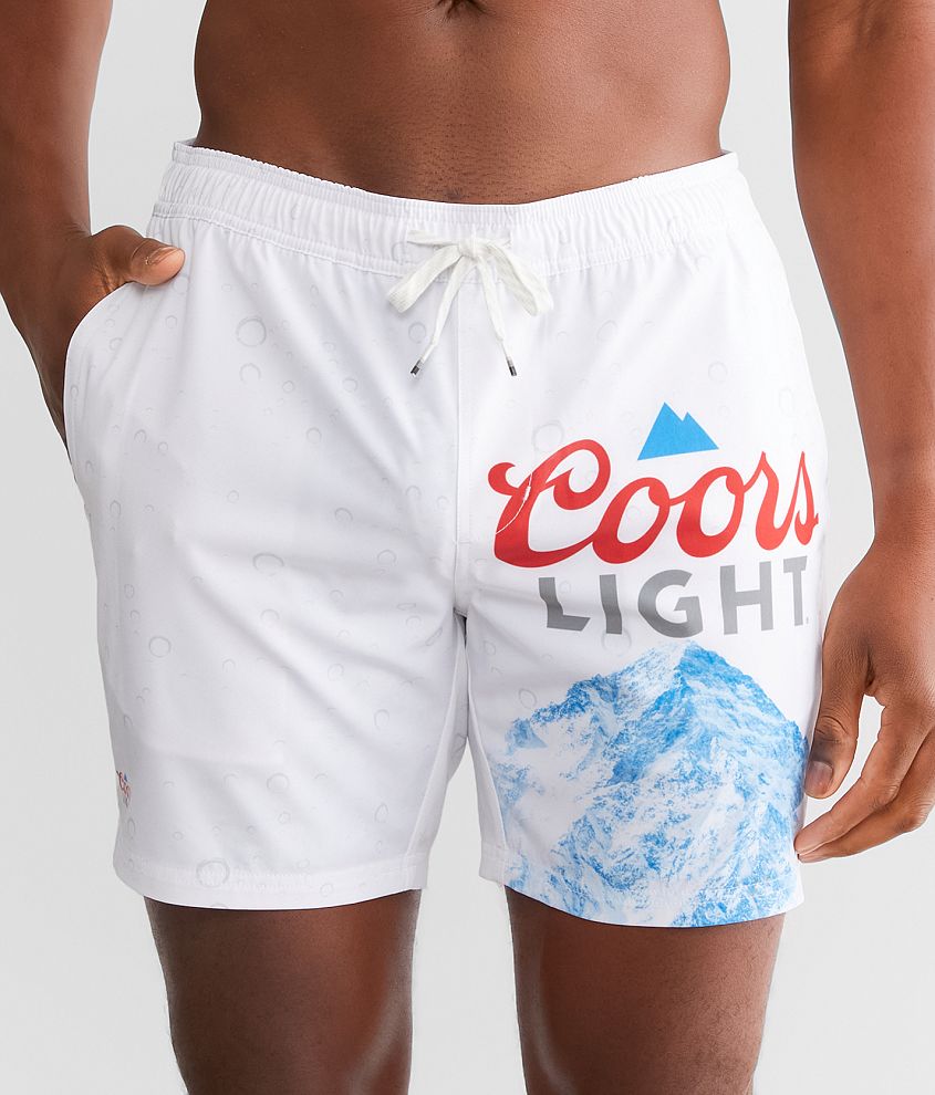 Valor Coors Light Stretch Swim Trunks Men s Swimwear in Grey Buckle