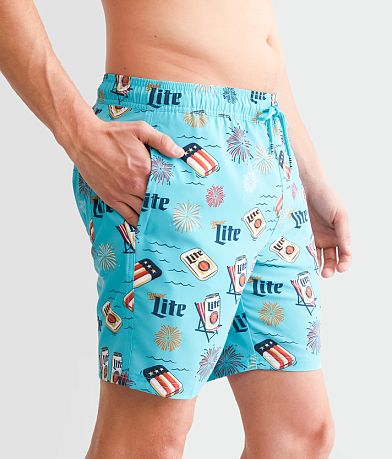 Valor Miller Lite&#174; Patriot Stretch Swim Trunks FULL_LEFT_SIDE