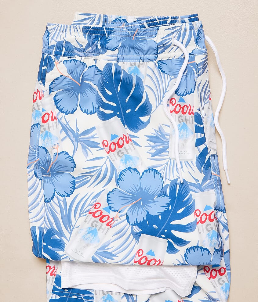 Coors Light Tropical Stretch Swim Trunks