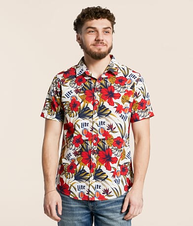 Valor Miller Lite® Tropical Shirt front view