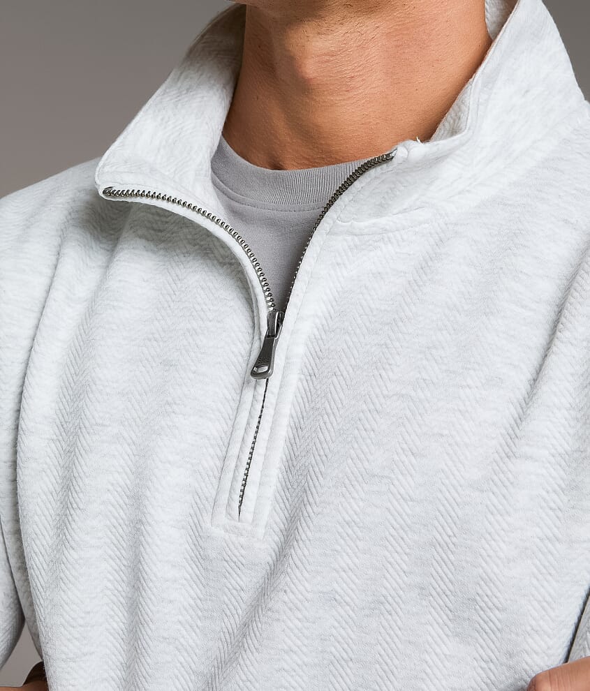 Textured Quarter Zip Pullover