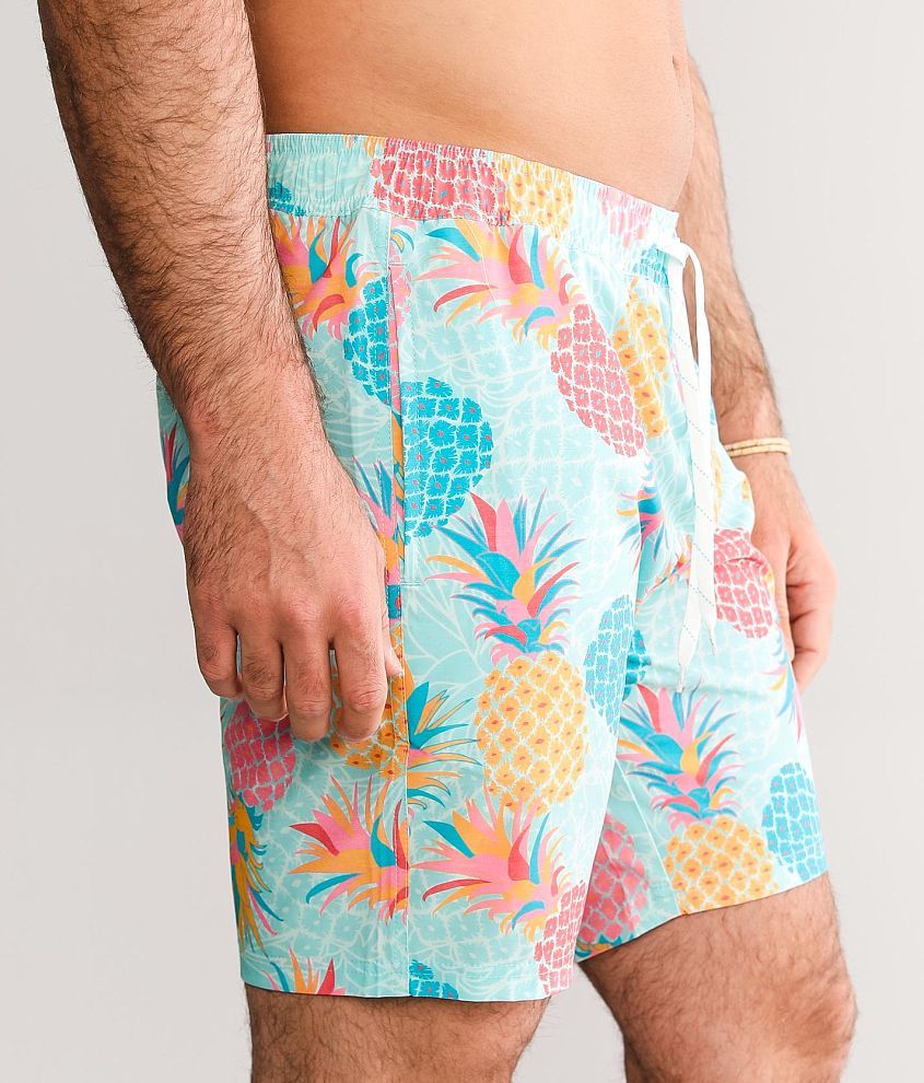 Pineapple Printed Swim Trunks