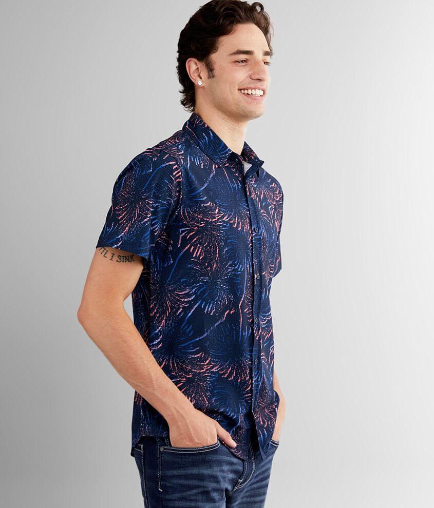 Departwest Color Burst Performance Shirt - Men's Shirts In Navy Tobacco 