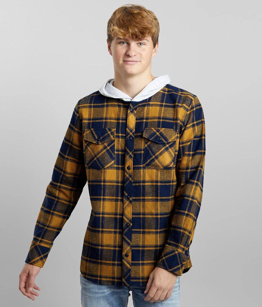 Departwest Flannel Hooded Shirt front view