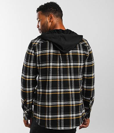 Departwest Hooded Flannel Shirt BACK