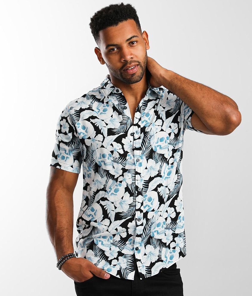 Skull store dress shirt